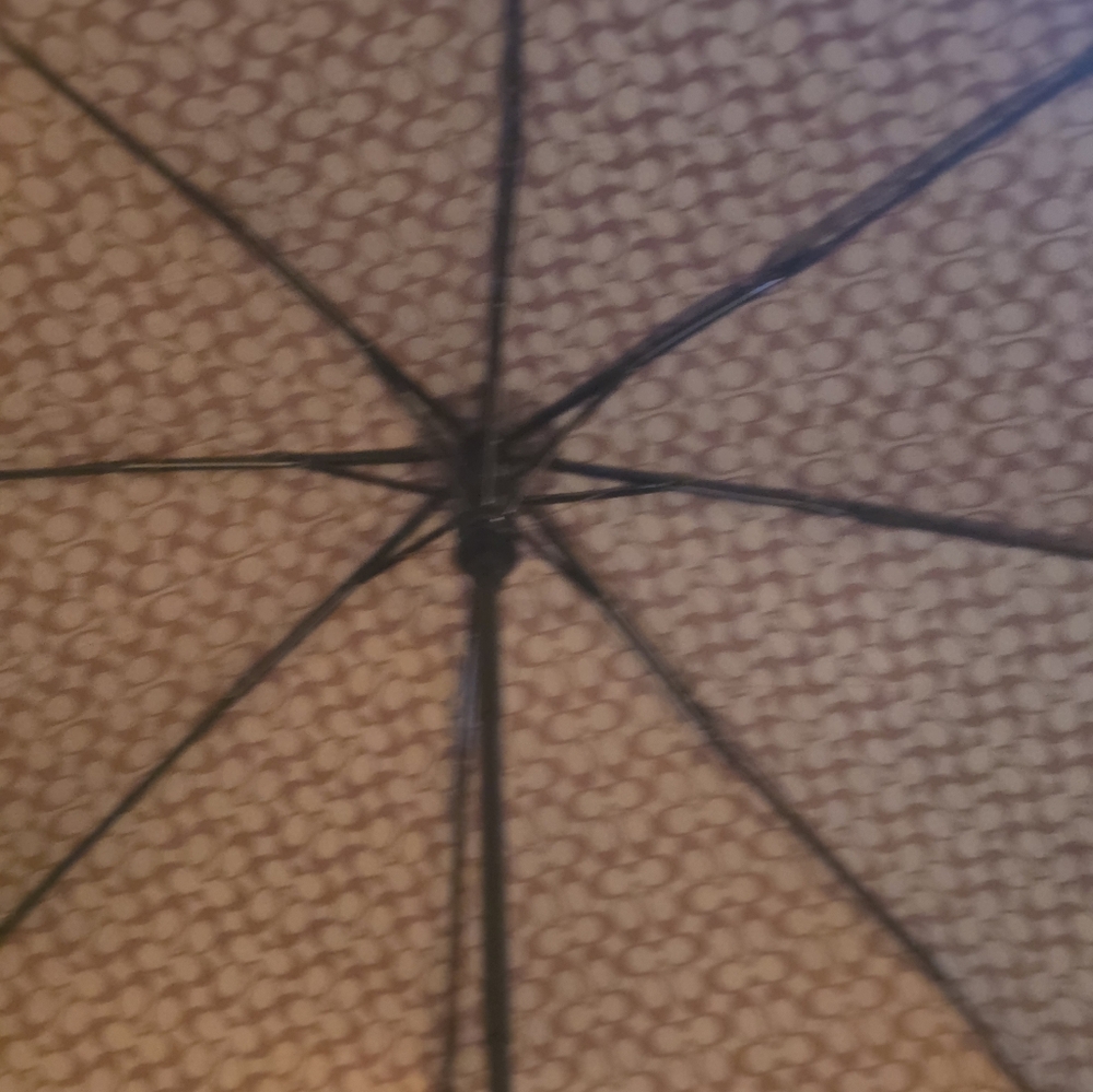 Coach Signature Pattern Umbrella - Picture 9 of 10